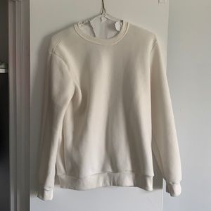 All white Forever 21 sweater. Medium